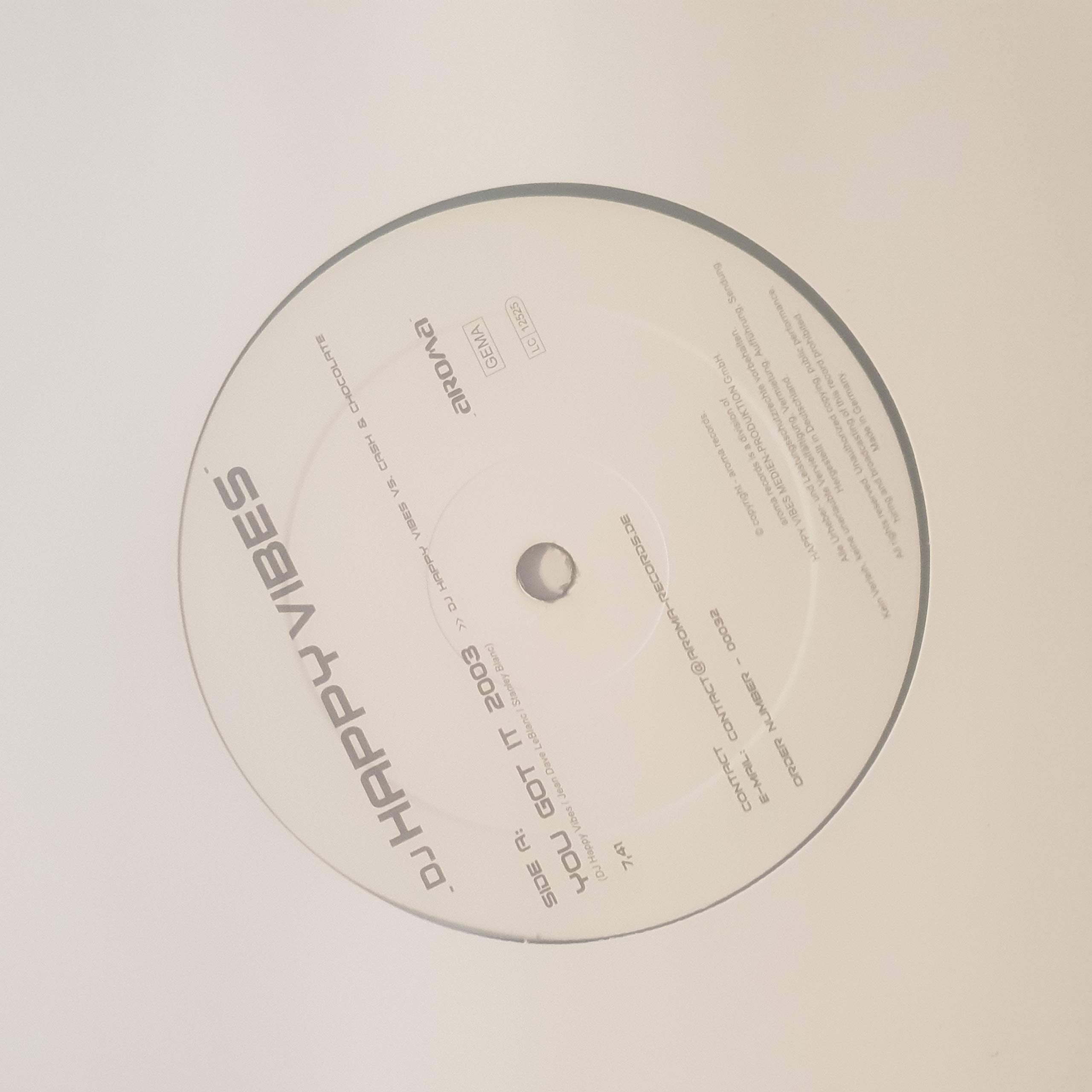 DJ HAPPY VIBES - You Got It 2003/ German History Version 2003
